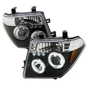 Spec-D 05-08 Nissan Pathfinder Halo Led Projector Black 2LHP-PATH05JM-TM