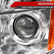 Spec-D 06-08 Honda Pilot Projector Headlights Chrome Housing Clear Lens - No Bulbs Included 2LHP-PLT06-GO