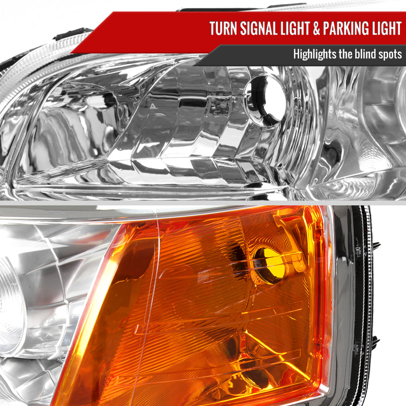 Spec-D 06-08 Honda Pilot Projector Headlights Chrome Housing Clear Lens - No Bulbs Included 2LHP-PLT06-GO