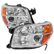 Spec-D 06-08 Honda Pilot Projector Headlights Chrome Housing Clear Lens - No Bulbs Included 2LHP-PLT06-GO