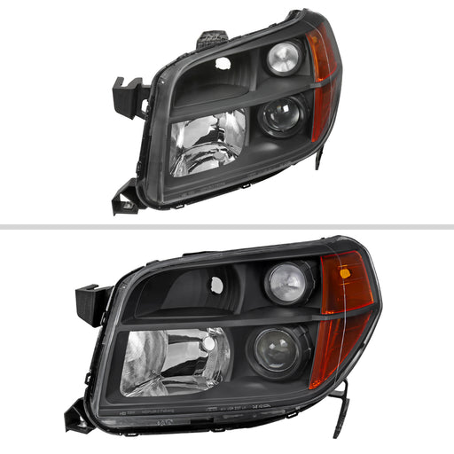Spec-D 06-08 Honda Pilot Projector Headlights Black Housing Clear Lens - No Bulbs Included 2LHP-PLT06JM-GO