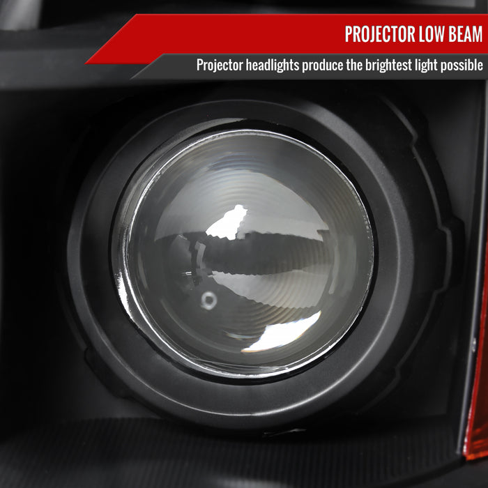 Spec-D 06-08 Honda Pilot Projector Headlights Black Housing Clear Lens - No Bulbs Included 2LHP-PLT06JM-GO