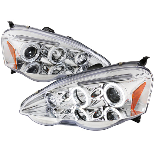 Spec-D 02-04 Acura Rsx Halo Led Projector Chrome 2LHP-RSX02-TM