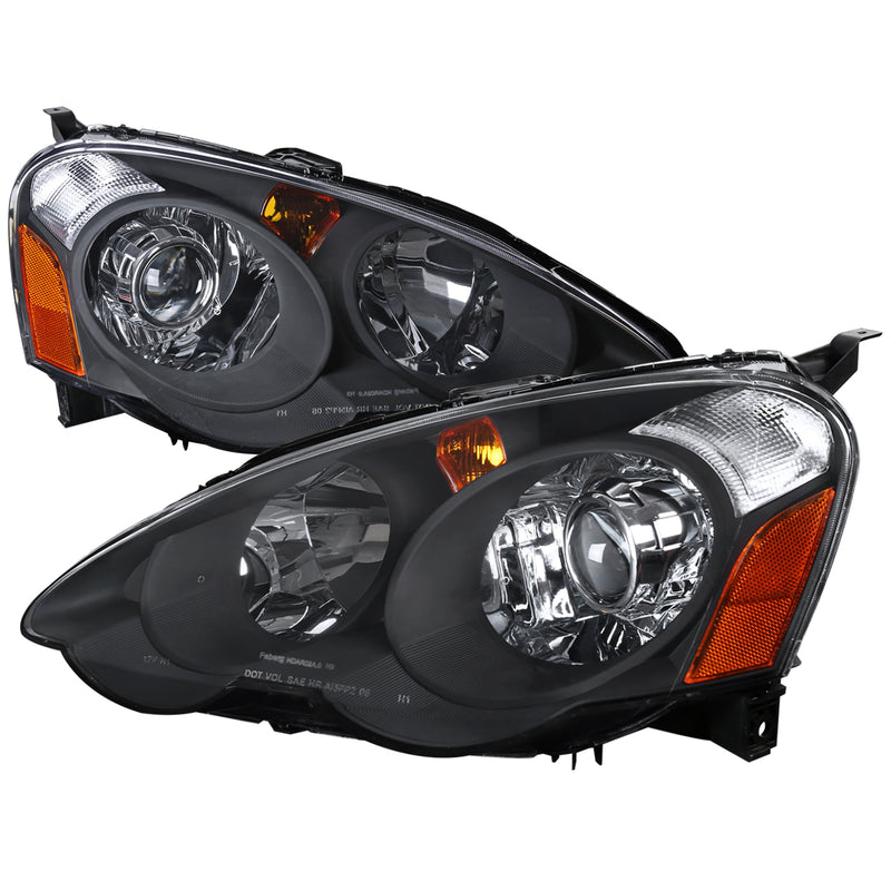 Spec-D 02-04 Acura Rsx Retrofit Projector Headlights - Black 2LHP-RSX02JM-RS
