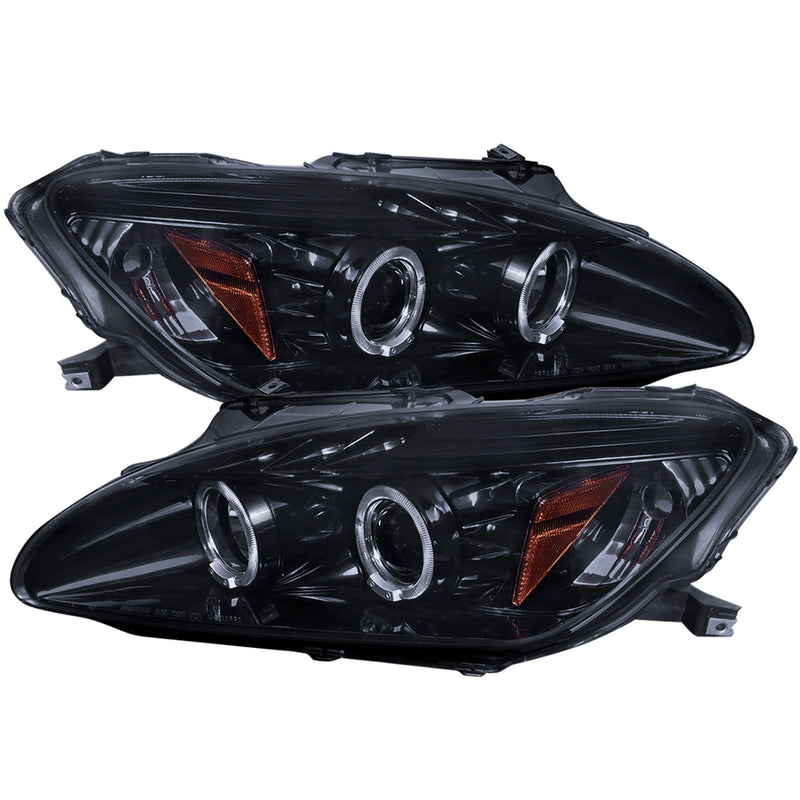 Spec-D 04-09 Honda  S2000 Smoked Lens Gloss Black Housing Projector Headlights, Oe Hid Compatible 2LHP-S2K04G-TM