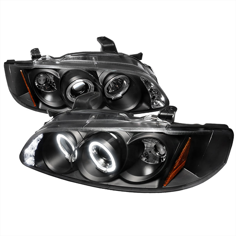 Spec-D 00-03 Nissan Sentra Halo Led Projector Black 2LHP-SEN00JM-TM