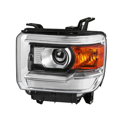 Spec-D 14-18 Gmc Sierra Left Headlight- Chrome 2LHP-SIE14-L-GO