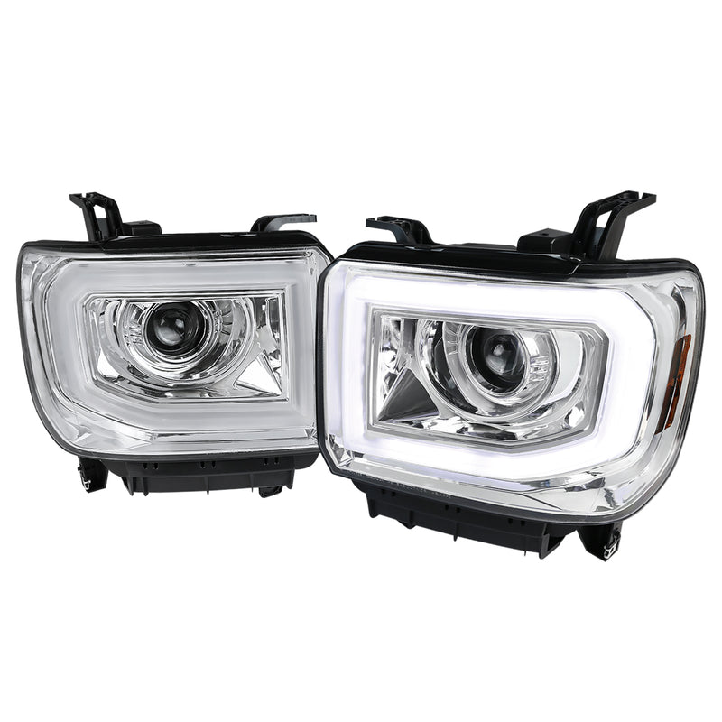 Spec-D 14-15 Gmc Sierra Projector Headlights - Chrome 2LHP-SIE14-TM