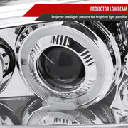 Spec-D 03-06 Chevrolet Avalanche Halo Led Projector Chrome Does Not Fit Model With Body Cladding Kit  2LHP-SIV03-TM