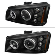 Spec-D 03-06 Chevrolet Avalanche Halo Led Projector Black Does Not Fit Model With Body Cladding Kit 2LHP-SIV03JM-TM
