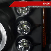 Spec-D 03-06 Chevrolet Silverado Halo Led Projector Black 2LHP-SIV03JM-TM