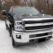 Spec-D 15-19 Chevrolet Silverado 2500Hd 3500Hd Projector Headlights Chrome Housing Clear Lens 2LHP-SIV1525-SQ-TM