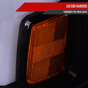 Spec-D 15-19 Chevrolet Silverado 2500Hd 3500Hd Projector Headlights Gloss Black Housing Smoked Lens 2LHP-SIV1525G-SQ-TM