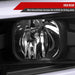 Spec-D 15-19 Chevrolet Silverado 2500Hd 3500Hd Projector Headlights Matte Black Housing Clear Lens 2LHP-SIV1525JM-SQ-TM