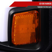 Spec-D 15-19 Chevrolet Silverado 2500Hd 3500Hd Projector Headlights Matte Black Housing Clear Lens 2LHP-SIV1525JM-SQ-TM