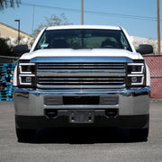 Spec-D 15-19 Chevrolet Silverado 2500Hd 3500Hd Projector Headlights Matte Black Housing Clear Lens 2LHP-SIV1525JM-SQ-TM