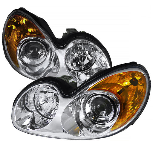 Spec-D 02-04 Hyundai  Sonata  Led Projector Headlight Chrome Housing  2LHP-SON02-RS
