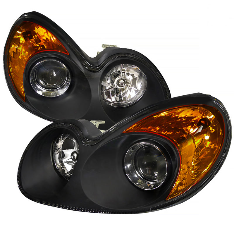 Spec-D 02-04 Hyundai  Sonata  Led Projector Headlight Black Housing  2LHP-SON02JM-RS