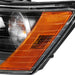 Spec-D 06-08 Hyundai Sonata Projector Headlights Black Housing Clear Lens - Turn Signal Bulbs Included 2LHP-SON06-GO