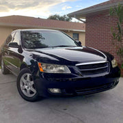 Spec-D 06-08 Hyundai Sonata Projector Headlights Black Housing Clear Lens - Turn Signal Bulbs Included 2LHP-SON06-GO