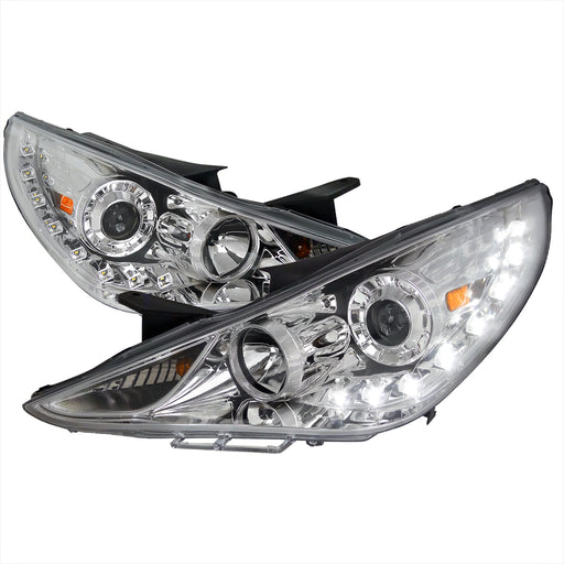 Spec-D 11-Up Hyundai Sonata  Projector Headlight Chrome Housing  2LHP-SON11-TM