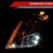 Spec-D 10-16 Cadillac Srx Oe Projector Headlights Chrome Housing Clear Lens With Amber Reflector - Uses Stock Bulbs - Halogen Models Only 2LHP-SRX10-RO
