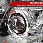 Spec-D 10-16 Cadillac Srx Oe Projector Headlights Chrome Housing Clear Lens With Amber Reflector - Uses Stock Bulbs - Halogen Models Only 2LHP-SRX10-RO