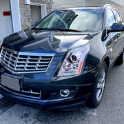 Spec-D 10-16 Cadillac Srx Led Bar Headlights Chrome Housing Clear Lens With Sequential Turn Signal And Breathing Light Effect - Uses Stock H11 Bulb 2LHP-SRX10-SQ-RS