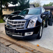 Spec-D 10-16 Cadillac Srx Led Bar Headlights Chrome Housing Clear Lens With Sequential Turn Signal And Breathing Light Effect - Uses Stock H11 Bulb 2LHP-SRX10-SQ-RS