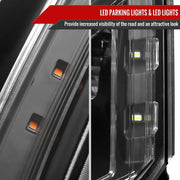 Spec-D 10-16 Cadillac Srx Oe Projector Headlights Black Housing Clear Lens With Amber Reflector - Uses Stock Bulbs - Halogen Models Only 2LHP-SRX10JM-RO