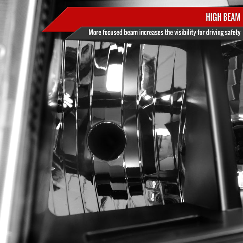 Spec-D 10-16 Cadillac Srx Led Bar Headlights Black Housing Clear Lens With Sequential Turn Signal And Breathing Light Effect - Uses Stock H11 Bulb 2LHP-SRX10JM-SQ-RS