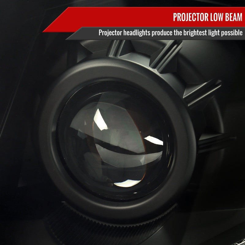 Spec-D 10-16 Cadillac Srx Oe Halogen Projector Headlights Black Housing Smoked Lens Amber Reflector - Uses Stock Bulbs 2LHP-SRX10SM-RO