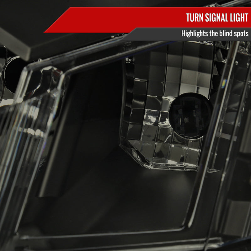 Spec-D 10-16 Cadillac Srx Oe Halogen Projector Headlights Black Housing Smoked Lens Amber Reflector - Uses Stock Bulbs 2LHP-SRX10SM-RO