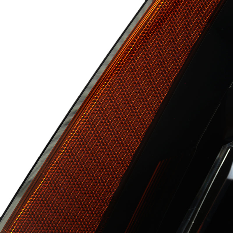 Spec-D 10-16 Cadillac Srx Oe Halogen Projector Headlights Black Housing Smoked Lens Amber Reflector - Uses Stock Bulbs 2LHP-SRX10SM-RO