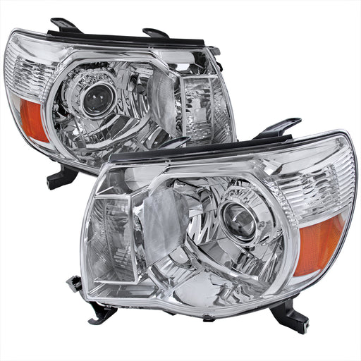 Spec-D 05-11 Toyota Tacoma Projector Headlight Chrome Housing 2LHP-TAC06-RS