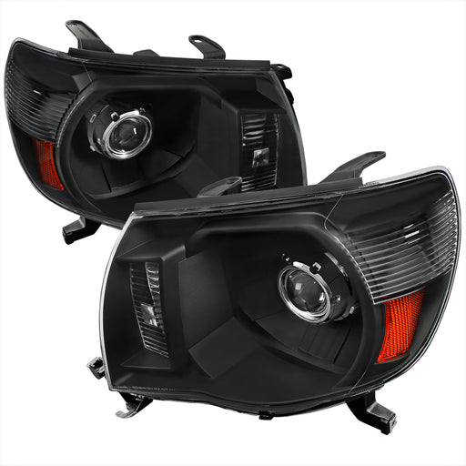 Spec-D 05-11 Toyota Tacoma Projector Headlight Black Housing 2LHP-TAC06JM-RS