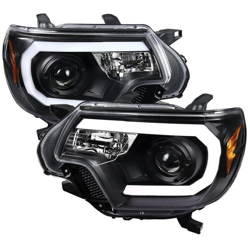 Spec-D 12-15 Toyota Tacoma Projector Headlights- Black 2LHP-TAC12JM-TM