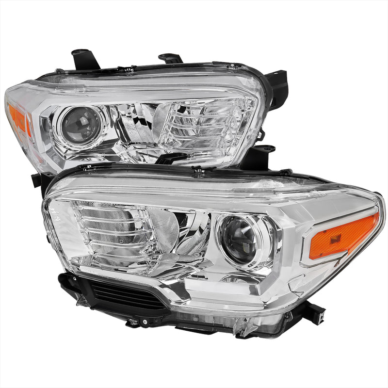 Spec-D 16-18 Toyota Tacoma Projector Headlight- Chrome 2LHP-TAC16-GO