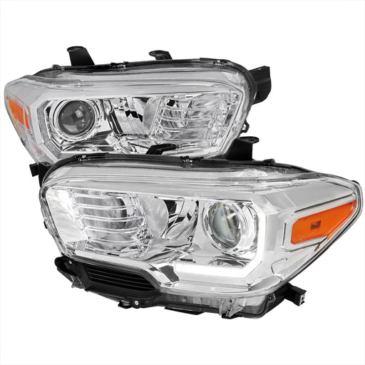 Spec-D 16-18 Toyota Tacoma Projector Headlights With Led- Chrome 2LHP-TAC16-V2-GO