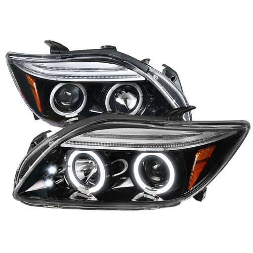 Spec-D 05-10 Scion Tc Projector Headlights-Glossy Black With Clear Lens 2LHP-TC05BK-TM