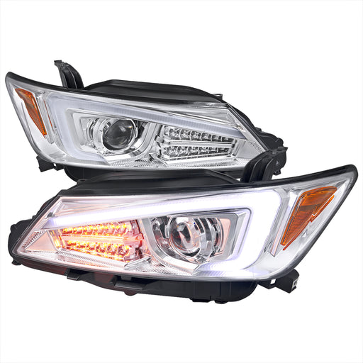 Spec-D 11-13 Scion Tc Projector Headlights With Led Light Bar - Chrome 2LHP-TC11-TM