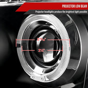 Spec-D 04-07 Nissan Titan Halo Led Projector Black 2LHP-TIT04JM-TM