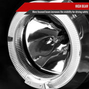 Spec-D 04-07 Nissan Armada Halo Led Projector Black 2LHP-TIT04JM-TM