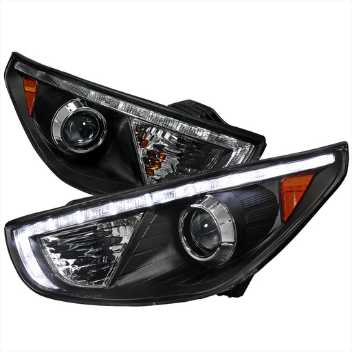 Spec-D 10-Up  Hyundai  Tucson  Projector Headlight Black Housing  2LHP-TUC10JM-TM