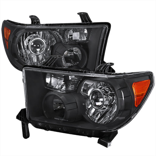 Spec-D 07-13 Toyota  Tundra Retrofit Projector Headlights - Black 2LHP-TUN07JM-RS