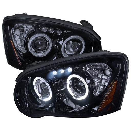 Spec-D 04-05 Subaru  Impreza  Smoked Lens Gloss Black Housing Projector Headlights 2LHP-WRX05G-TM