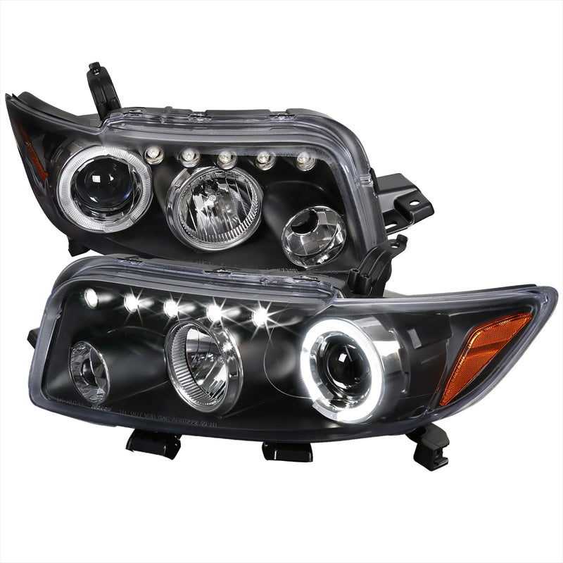 Spec-D 08-10 Scion Xb Halo Led Projector Black 2LHP-XB08JM-TM
