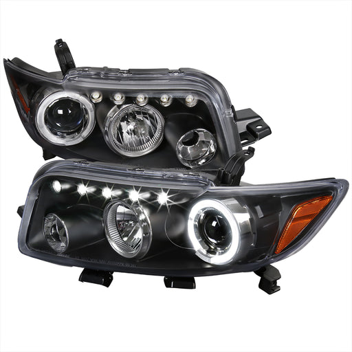 Spec-D 08-10 Scion Xb Halo Led Projector Black 2LHP-XB08JM-TM