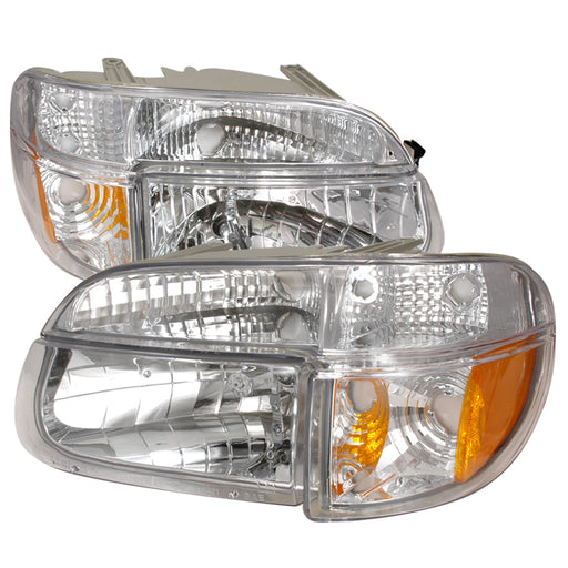 Spec-D 95-01 Ford Explorer Crystal Housing Headlights Chrome 2LPLH-EPOR95-KS