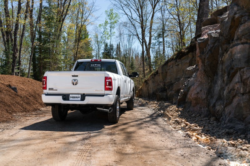 MBRP 2014+ Ram 2500/3500 6.4L Hemi Cat Back Série AL à sortie latérale unique - Aluminisé